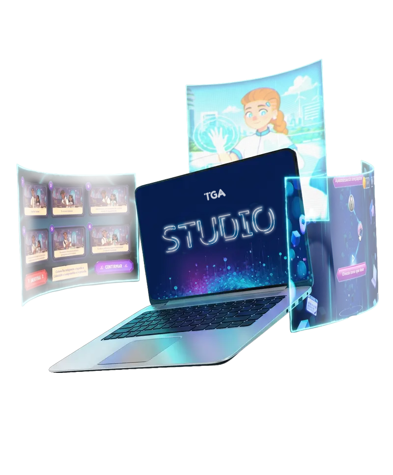 Plataforma STUDIO en una laptop